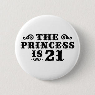Badge Rond 5 Cm Anniversaire 21 ans