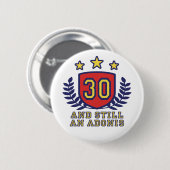 Badge Rond 5 Cm Anniversaire 30 ans (Devant & derrière)
