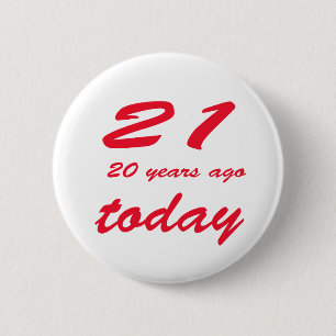 Badge Rond 5 Cm anniversaire 41