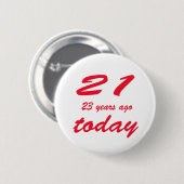Badge Rond 5 Cm anniversaire 44 (Devant & derrière)