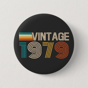 Badge Rond 5 Cm Anniversaire 45 ans