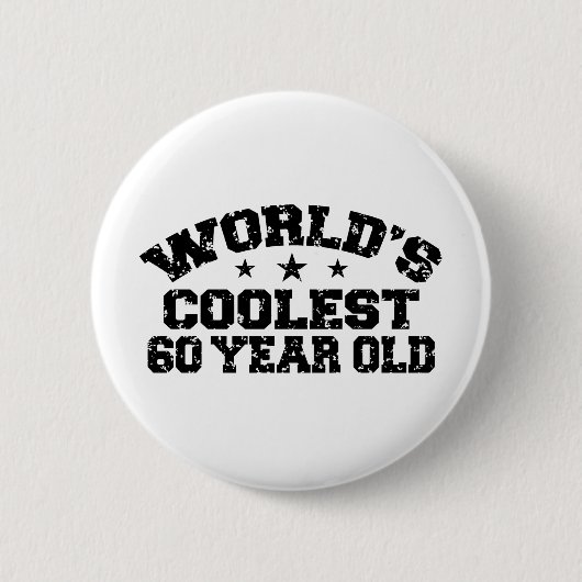 Badge Rond 5 Cm Anniversaire 60 ans (Devant)