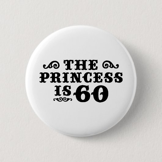 Badge Rond 5 Cm Anniversaire 60 ans (Devant)