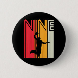 Badge Rond 5 Cm Anniversaire 9 Ans Amateur De Sketll 9 Ans Rétro