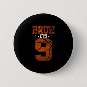 Badge Rond 5 Cm Anniversaire 9 Ans Sketll Bruh J'ai 9 Ans Annivers