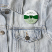 Badge Rond 5 Cm Anniversaire de mariage de damassé (En situation)