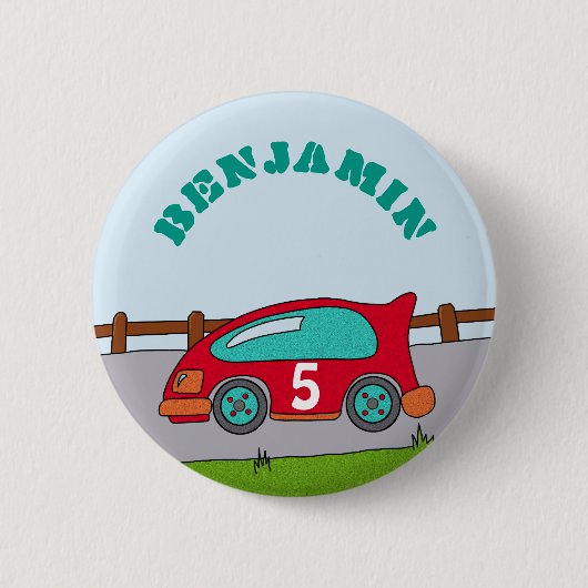 Badge Rond 5 Cm Anniversaire de Personalizable de voiture de (Devant)
