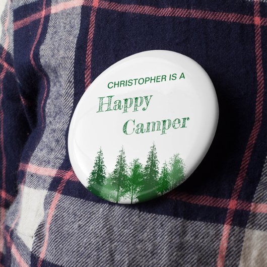 Badge Rond 5 Cm Anniversaire des bois