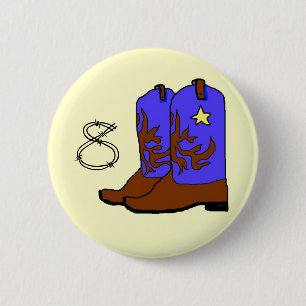 Badge Rond 5 Cm Anniversaire des Bottes