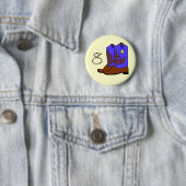 Badge Rond 5 Cm Anniversaire des Bottes (En situation)