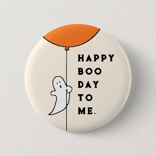 Badge Rond 5 Cm Anniversaire d'Halloween (Devant)