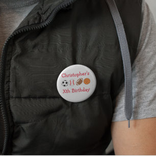 Badge Rond 5 Cm Anniversaire du sport