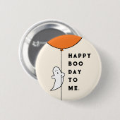 Badge Rond 5 Cm Anniversaire Halloween (Devant & derrière)