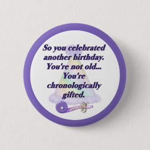 Badge Rond 5 Cm Anniversaire non ancien