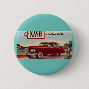 Badge Rond 5 Cm Annonce automobile Nash 1941
