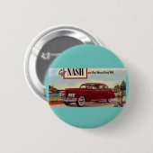 Badge Rond 5 Cm Annonce automobile Nash 1941 (Devant & derrière)
