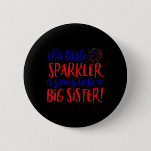 Badge Rond 5 Cm Annonce de grossesse de grande sœur pour enfants É