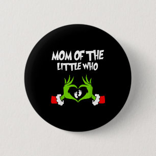 Badge Rond 5 Cm Annonce de grossesse drôle de Noël Maman du 