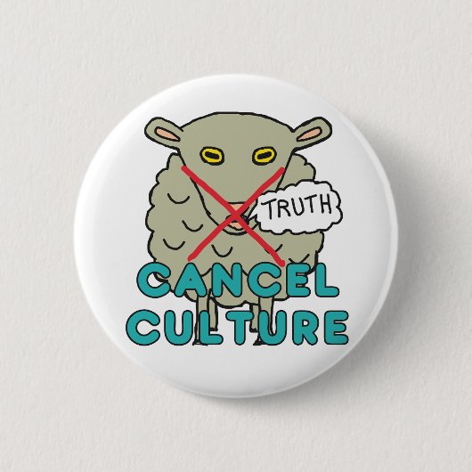 Badge Rond 5 Cm Annuler la culture (Devant)