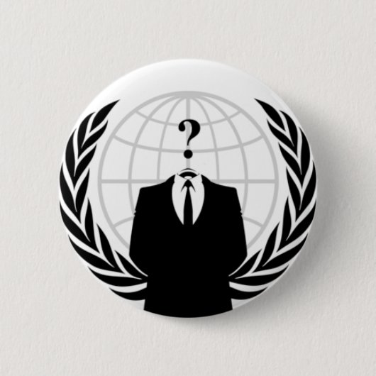 Badge Rond 5 Cm Anonymous (Devant)