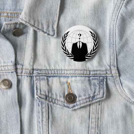Badge Rond 5 Cm Anonymous (En situation)