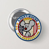 Badge Rond 5 Cm Anonymouse 2012 (Devant & derrière)