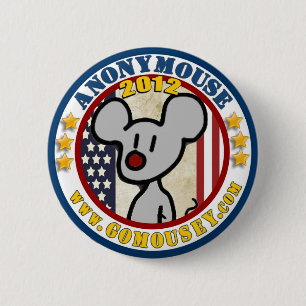 Badge Rond 5 Cm Anonymouse 2012