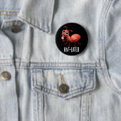 Badge Rond 5 Cm Ant mangeur drôle Ant Pun Pun Dark BG (En situation)