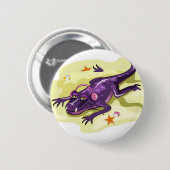 Badge Rond 5 Cm Anteosaurus Bain De Soleil Avec Casque. (Devant & derrière)