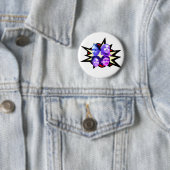 Badge Rond 5 Cm Antfasciste Toutes les étoiles (En situation)