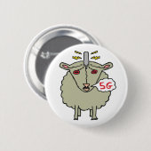 Badge Rond 5 Cm Anti 5G Sheep (Devant & derrière)