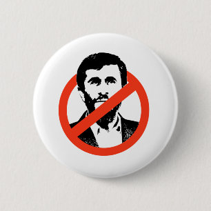 BADGE ROND 5 CM ANTI-AHMADINEJAD