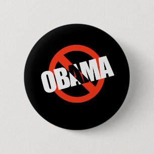 BADGE ROND 5 CM ANTI-BARACK OBAMA