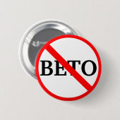 Badge Rond 5 Cm Anti Beto O'Rourke (Devant & derrière)