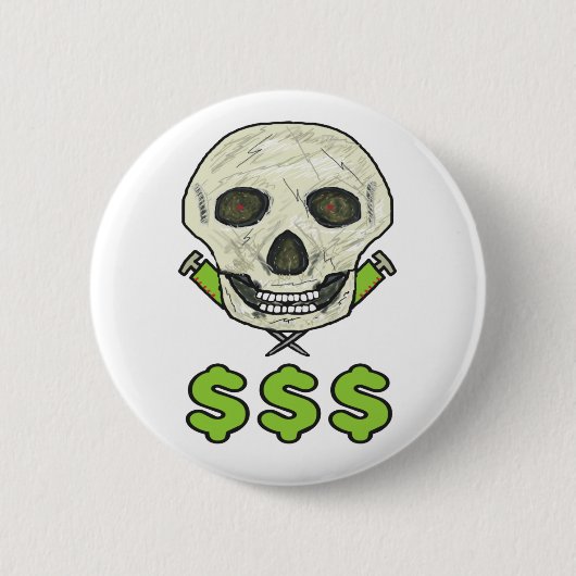 Badge Rond 5 Cm Anti Big Pharma (Devant)