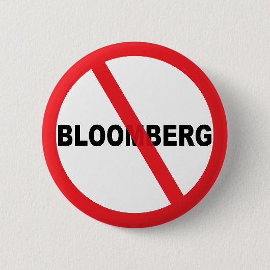 Badge Rond 5 Cm Anti Bloomberg (Devant)