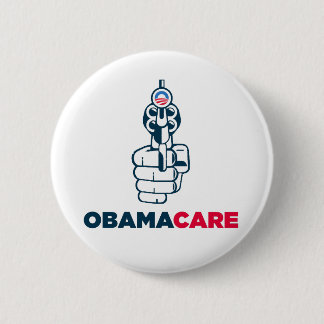 Badge Rond 5 Cm Anti bouton d'Obamacare