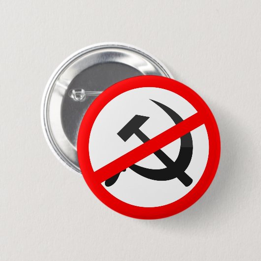Badge Rond 5 Cm Anti-Communisme (Devant & derrière)