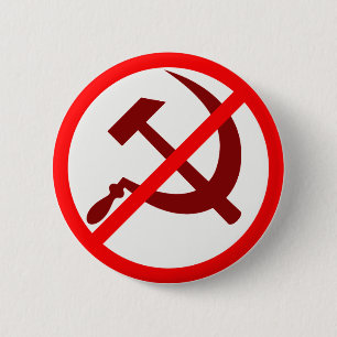 Badge Rond 5 Cm Anti-Communiste