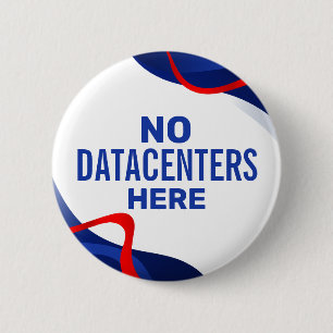 Badge Rond 5 Cm Anti Datacenter Politique