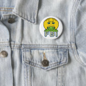 Badge Rond 5 Cm Anti FBI (En situation)