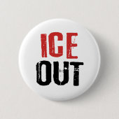 Badge Rond 5 Cm Anti ICE Out Political Activism Protest (Devant)