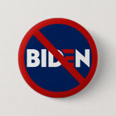 Badge Rond 5 Cm Anti Joe Biden pas mon président (Devant)