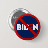 Badge Rond 5 Cm Anti Joe Biden pas mon président (Devant & derrière)