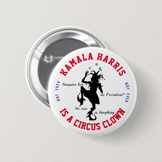Badge Rond 5 Cm Anti-Kamala (Devant & derrière)