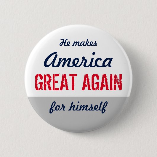 Badge Rond 5 Cm Anti Make America Great again (Devant)