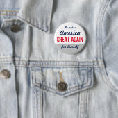 Badge Rond 5 Cm Anti Make America Great again (En situation)