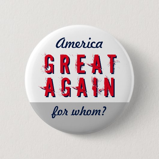 Badge Rond 5 Cm Anti-Make America Great Again, instruction personn (Devant)