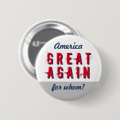Badge Rond 5 Cm Anti-Make America Great Again, instruction personn (Devant & derrière)