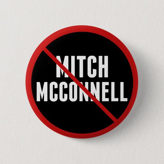 Badge Rond 5 Cm Anti Mitch McConnell (Devant)